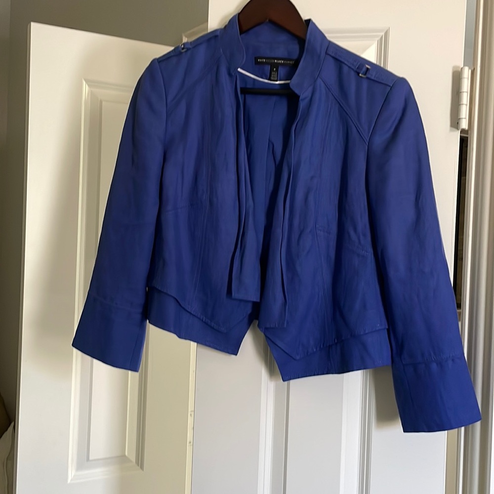 White House Black Market linen jacket